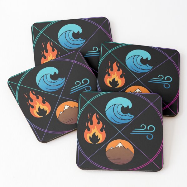 Item preview, Four elemental symbols in circles: fire, water, earth, and air. designed and sold by Digital Gallery.