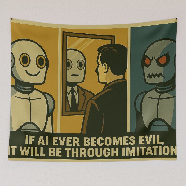 Item preview, AI Mirror – Reflections of Humanity designed and sold by LOGOSINTERIUM.