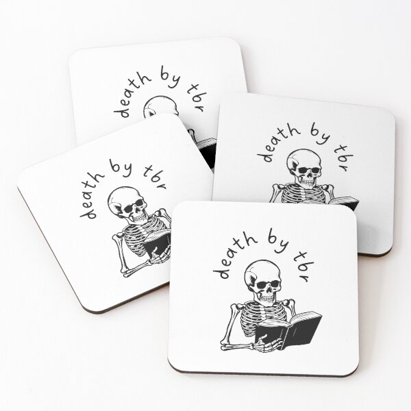 Item preview, Death by tbr funny Kindle sticker  designed and sold by ebzil studio.
