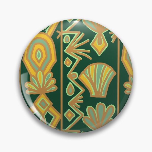 Item preview, Green and Gold Art Deco designed and sold by RepeatCandy.