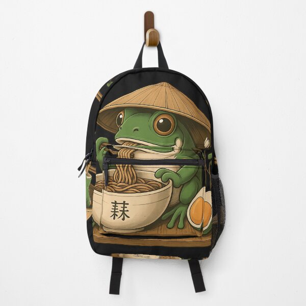 Item preview, Cute Frog Eating Ramen Kawaii Neko Japanese Noodles Anime Lovers designed and sold by KreativKulture.