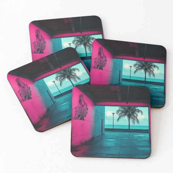 Item preview, Neon Oasis Escape designed and sold by Bearabilia.