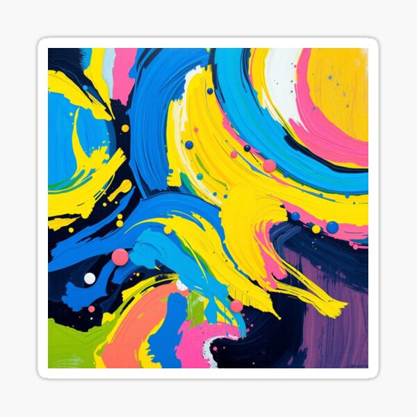 Item preview, Springtime Abstract designed and sold by BeeTheArtCo.
