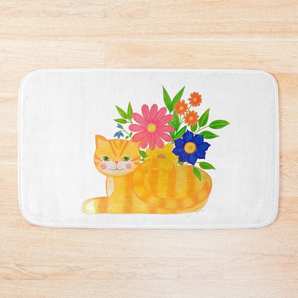 Item preview, Cat in Bloom Cat in Flowers designed and sold by Choose2BHappy Designs by Leila.