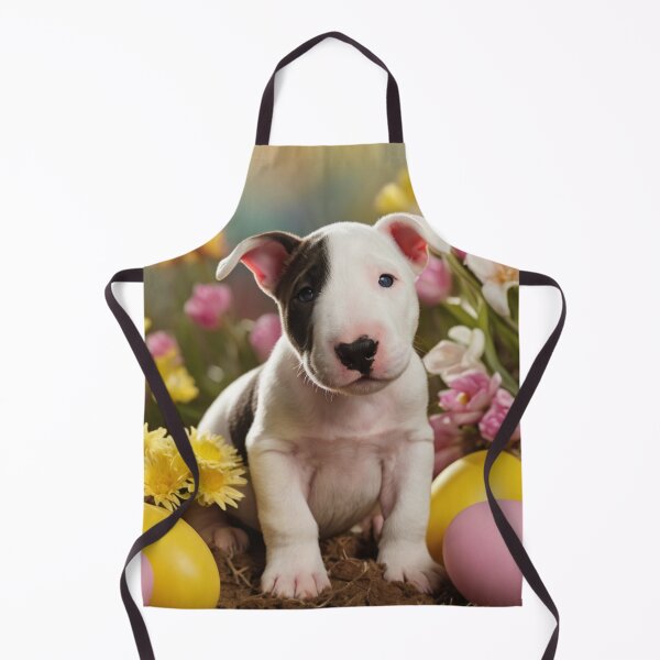 Item preview, Easter Joys with an English Bull Terrier Puppy designed and sold by Reefmaniac.