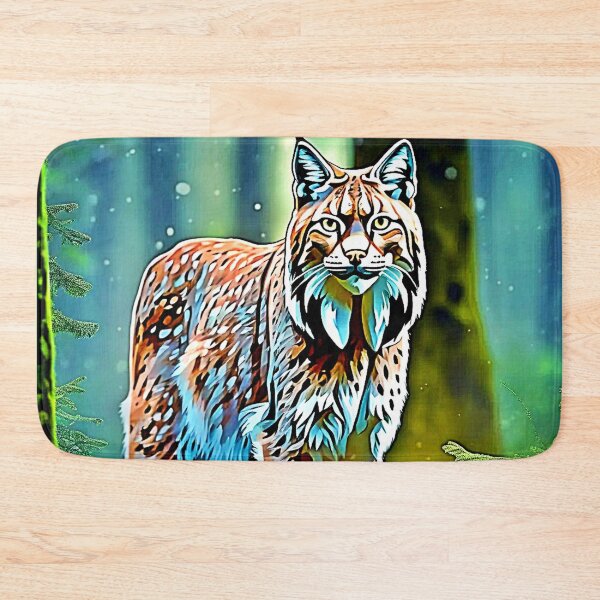 Item preview, Forest Lynx Gaze Design designed and sold by Health And Fitness Posts e-Store.