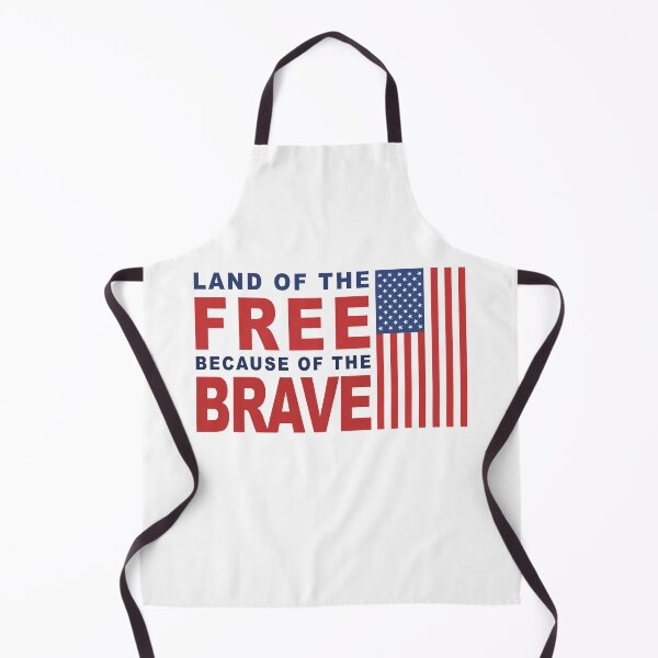 Item preview, Land of the Free Because of the Brave Full Color Patriotic Memorial and Veterans Day Design designed and sold by RealPilotDesign.