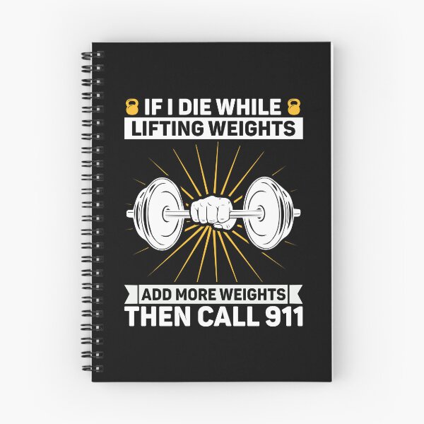 Item preview, If I Die While Lifting Weights Funny Workout & Gym designed and sold by DexertimaArt.
