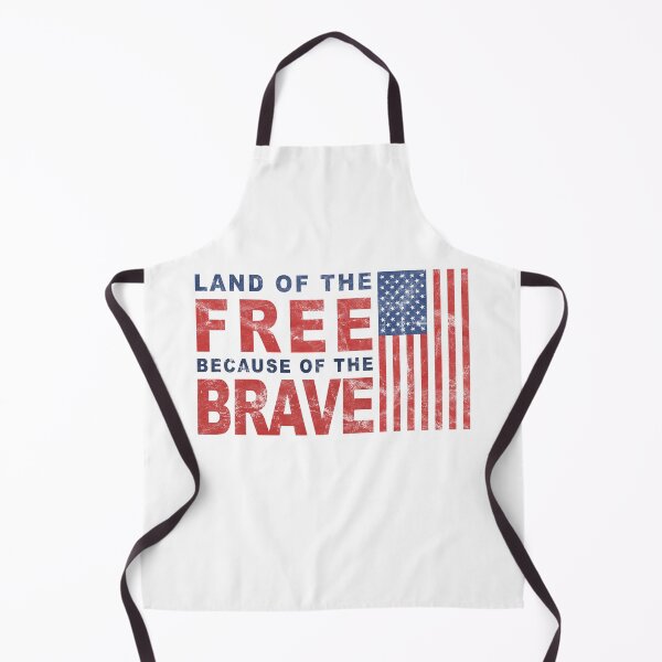 Item preview, Land of the Free Because of the Brave Full Color Distressed Patriotic Memorial and Veterans Day Design designed and sold by RealPilotDesign.