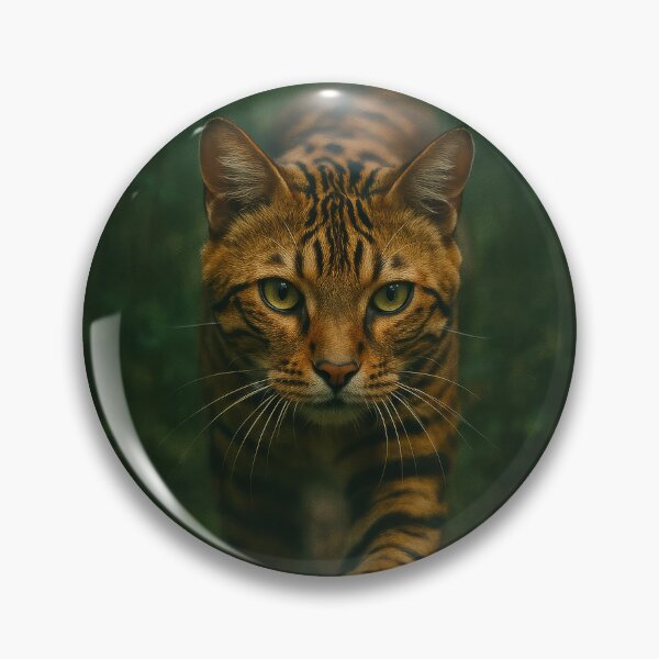 Item preview, Prowler in the Mist - Toyger Cat in Art Photography Style designed and sold by LesChatsArt.