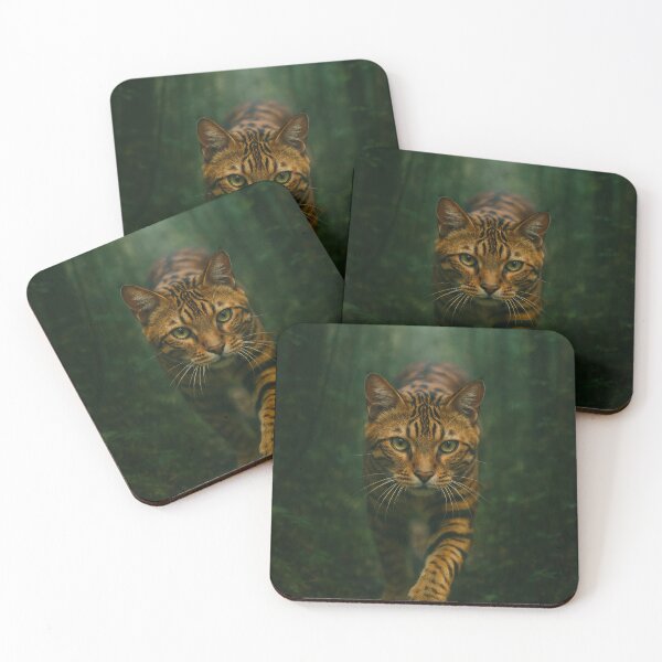 Item preview, Prowler in the Mist - Toyger Cat in Art Photography Style designed and sold by LesChatsArt.