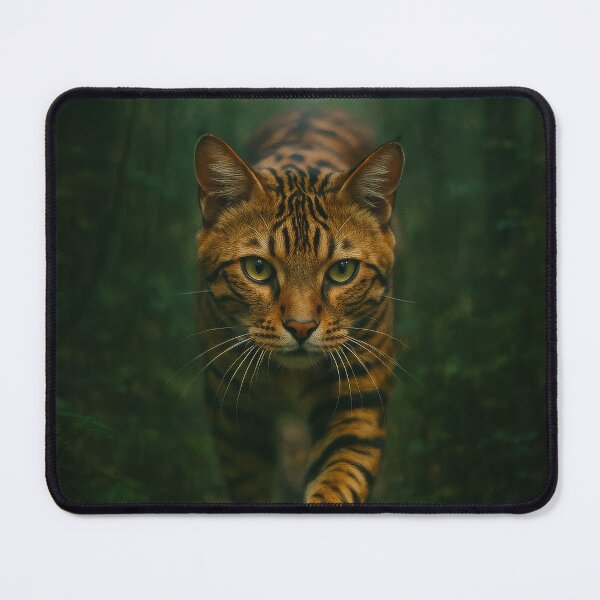 Item preview, Prowler in the Mist - Toyger Cat in Art Photography Style designed and sold by LesChatsArt.