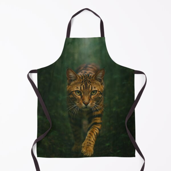 Item preview, Prowler in the Mist - Toyger Cat in Art Photography Style designed and sold by LesChatsArt.