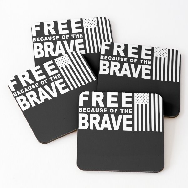 Item preview, Land of the Free Because of the Brave Patriotic Memorial and Veterans Day Design designed and sold by RealPilotDesign.