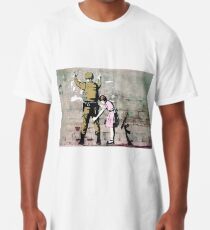 Little girl frisking a soldier Long T-Shirt