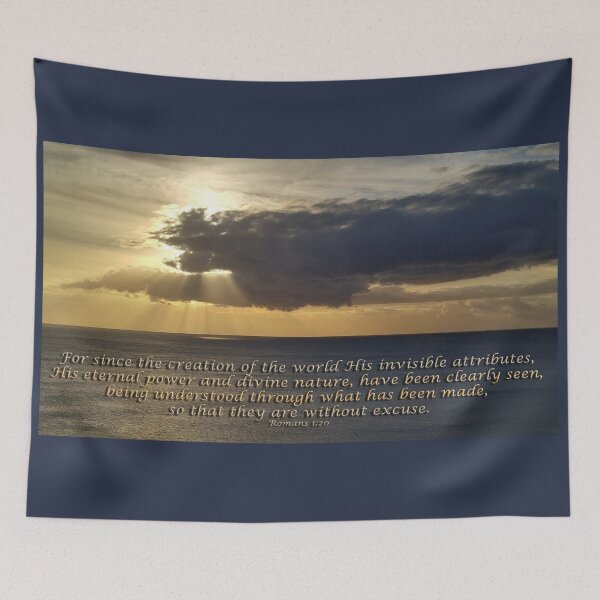 Item preview, Kauai Sunset 2 with Bible verse Romans 1:20 designed and sold by SeeGodAroundUs.