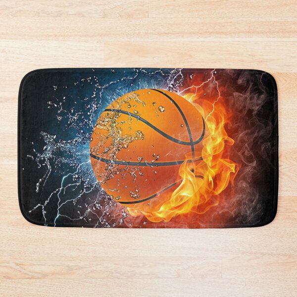 Item preview, Orange burning basketball, Basketball Sport, Flame basketball, effect, orange designed and sold by shopTHEshop-.