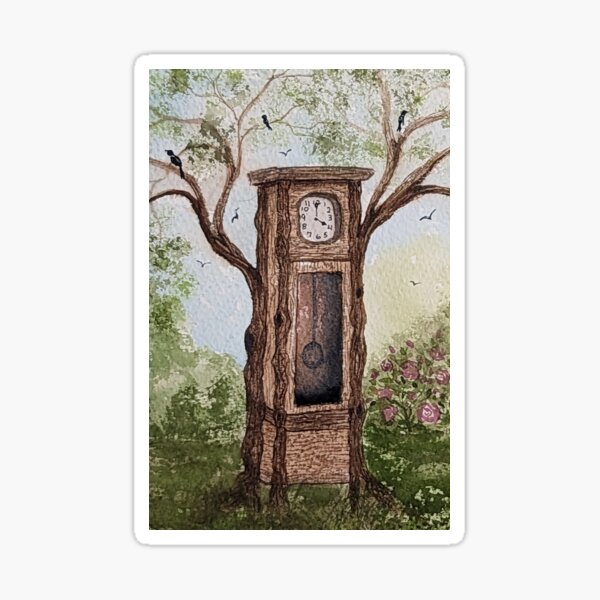 Item preview, Fairy forest clock designed and sold by LauraAnnSeel.