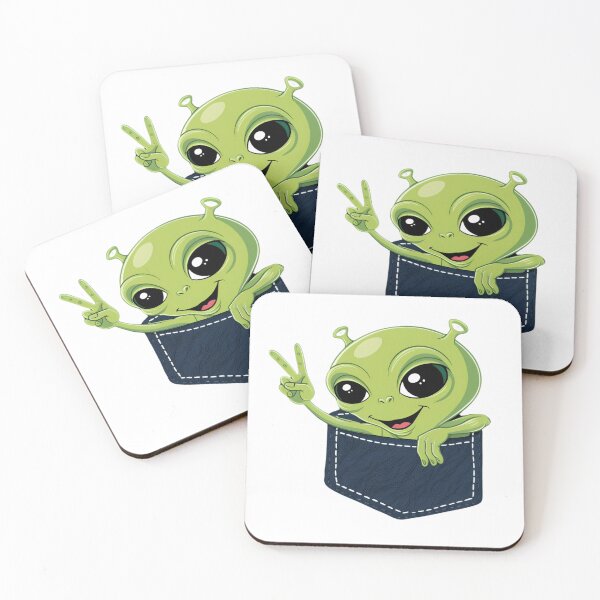 Item preview, Alien Peace Pocket Ufo  designed and sold by ArtFromBeyond.
