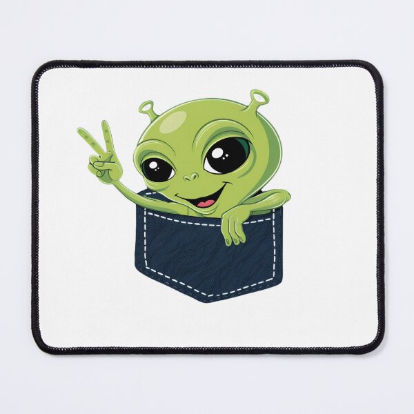 Item preview, Alien Peace Pocket Ufo  designed and sold by ArtFromBeyond.