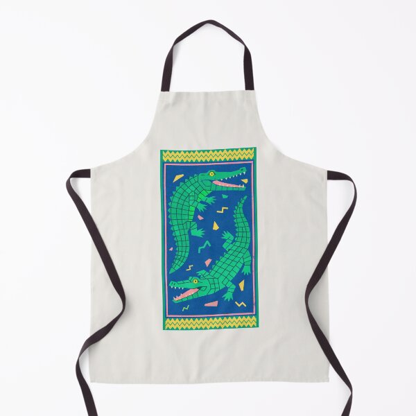 Item preview, Nostalgic Crocodile Graphic Beach Towel Retro Vintage designed and sold by arowh.