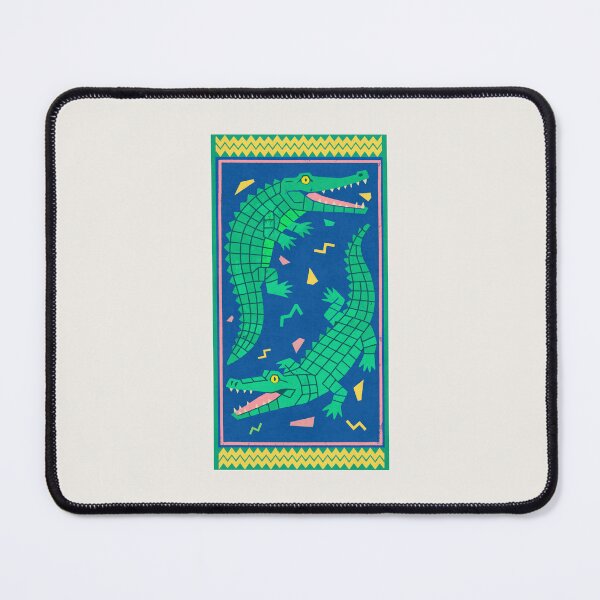 Item preview, Nostalgic Crocodile Graphic Beach Towel Retro Vintage designed and sold by arowh.