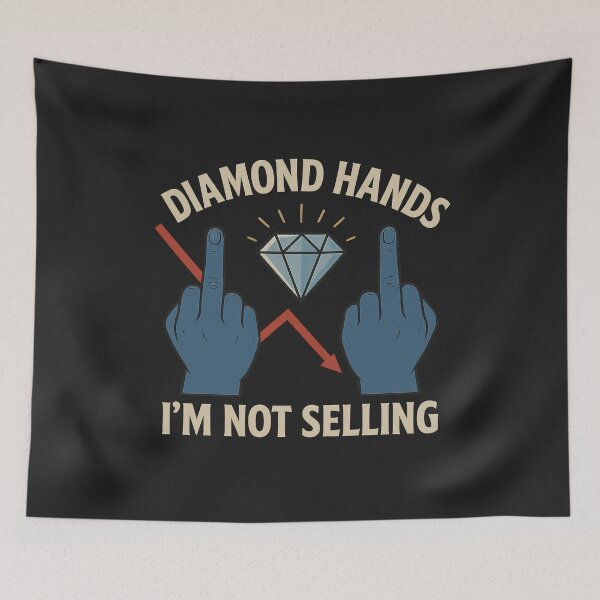 Item preview, Up Yours, Diamond Hands – I’m Not Selling designed and sold by RK - Shop.