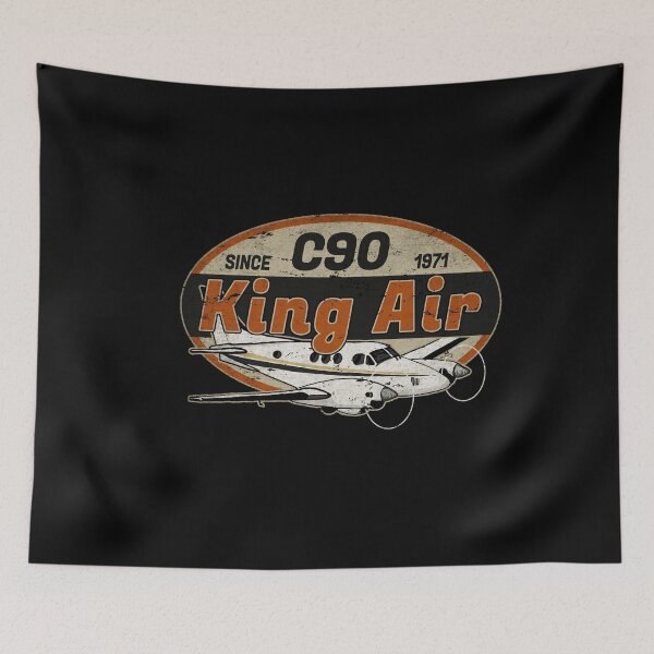 Item preview, C90 King Air Since 1971 Airplane Pilot Vintage Retro designed and sold by RealPilotDesign.