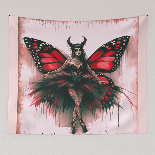 Item preview, Dark Enchantress – Gothic Butterfly Ballerina designed and sold by GothicRubette.