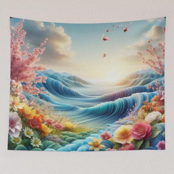 Item preview, The Great Floral Waves designed and sold by BeeTheArtCo.