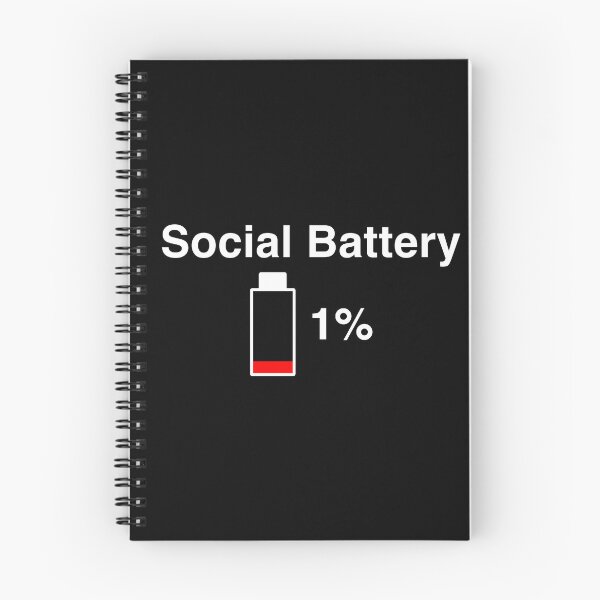 Item preview, Low Social Battery - Funny Introvert Quote Design designed and sold by Space Unicorn Designs.