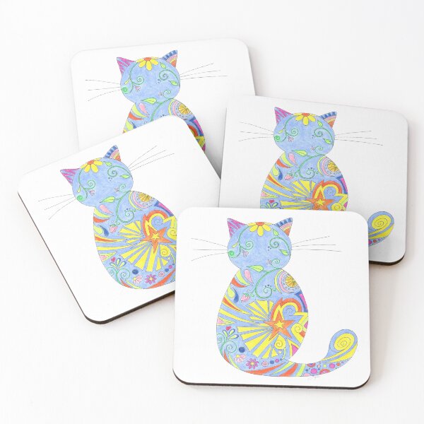 Item preview, Groovy Summer Cat designed and sold by Choose2BHappy Designs by Leila.