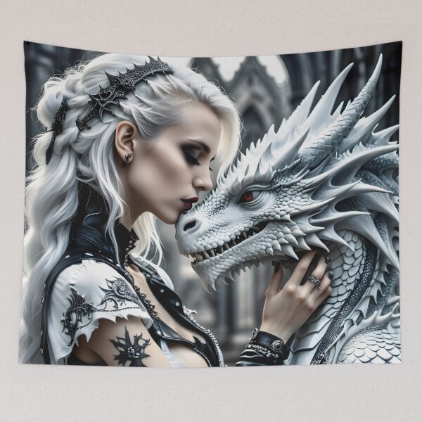 Item preview, She And Her Dragon designed and sold by GothicRubette.
