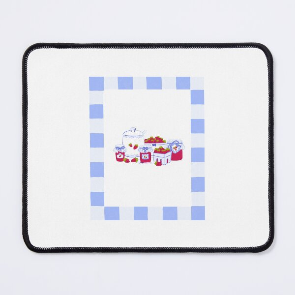Item preview, Strawberry jam and white and blue dishes designed and sold by rizdrawings.