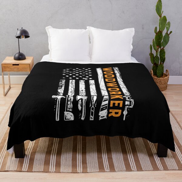 Item preview, American Flag Woodworker carpenter funny woodworking designed and sold by DexertimaArt.