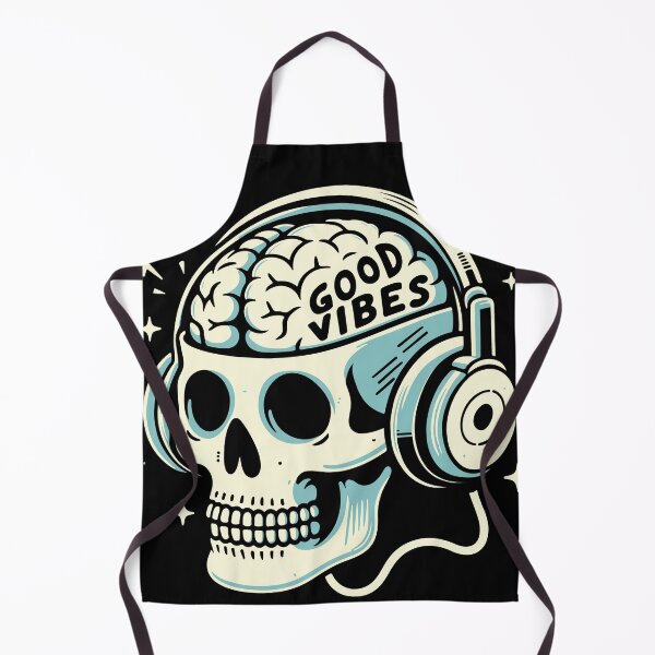 Item preview, Brains, beats, and bone-rattling vibes — the ultimate skull playlist! designed and sold by DopeVibeStuff.