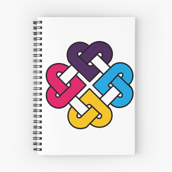 Item preview, Celtic Quarter Heart Pride Knot - Polyamorous | Poly | Polyamory Color Block designed and sold by cjo582.