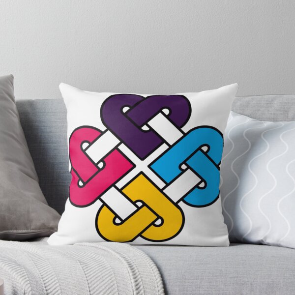 Item preview, Celtic Quarter Heart Pride Knot - Polyamorous | Poly | Polyamory Color Block designed and sold by cjo582.