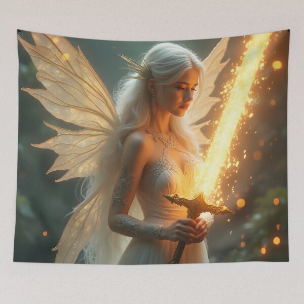 Item preview, Blizzard’s Fury, Dawn’s Inferno: The White-Haired Vanguard designed and sold by vividcrucibledesigns.