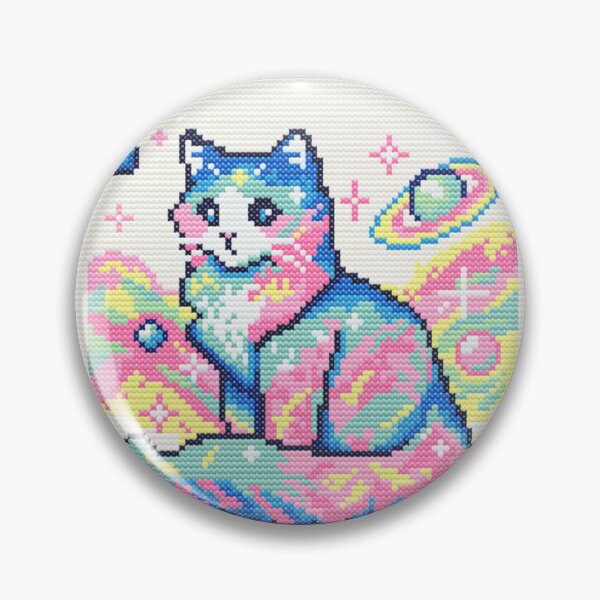 Item preview, Cute celestial galactic starry cat chromatic designed and sold by KassiopeDesign.