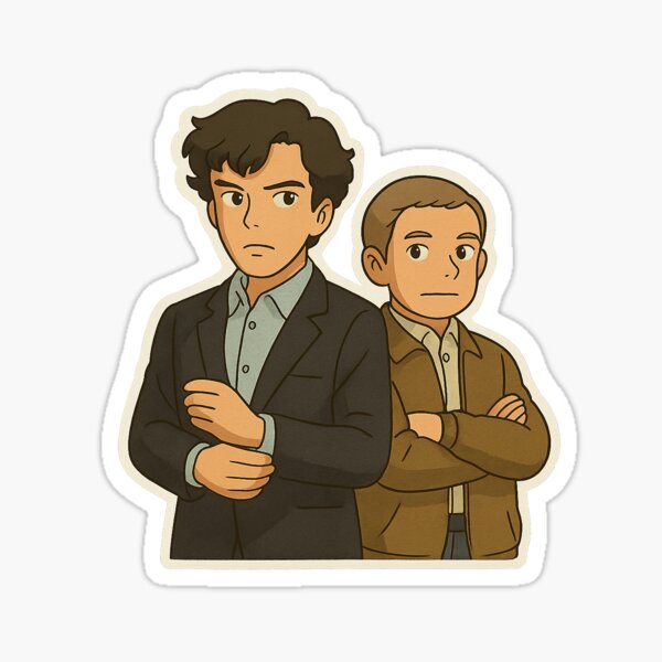 Item preview, Sherlock and Watson designed and sold by MadeByElysia.