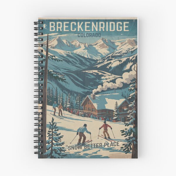 Item preview, Breckenridge Colorado Vintage Ski Poster - Retro Travel Print designed and sold by EpochFusion.