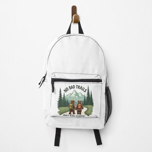 Item preview, No Bad Trails Just Bad Knees, Funny Hiking Quote, Nature Lover, Family Camping, Outdoor Adventure Gift, designed and sold by Orvista.