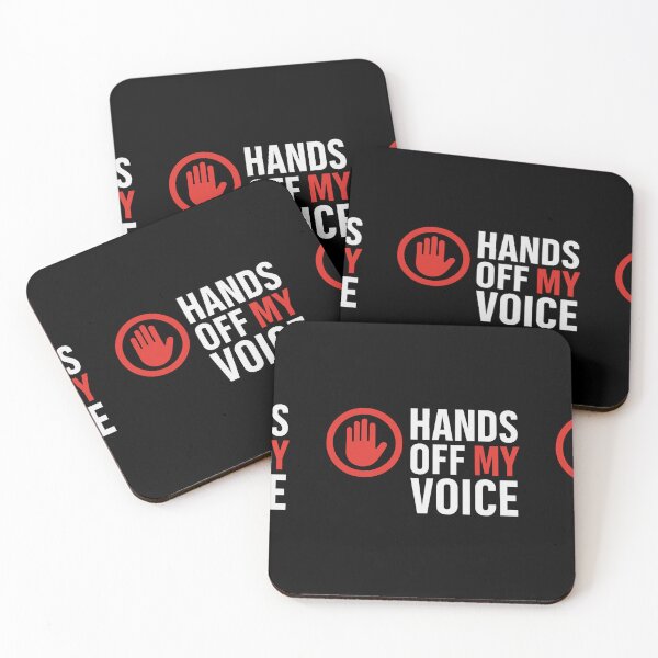 Item preview, Hands Off My Voice – Free Speech Advocacy Design​ designed and sold by astersgraphics.