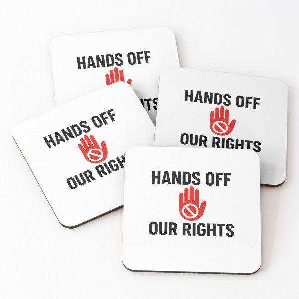 Item preview, Hands Off Our Rights – Civil Liberties Defense Design designed and sold by astersgraphics.