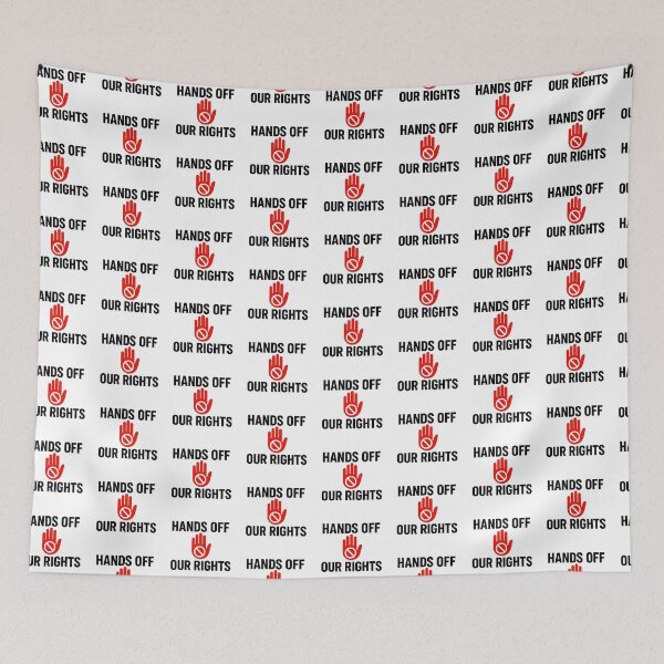 Item preview, Hands Off Our Rights – Civil Liberties Defense Design designed and sold by astersgraphics.