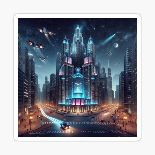 Item preview, Futuristic Utopia Metropolis designed and sold by nikkolaus.