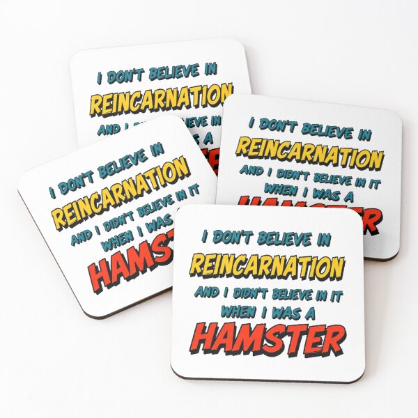 Item preview, Funny quote reincarnation Hamster of Disbelief - Funny and Absurd designed and sold by latelierdechris.