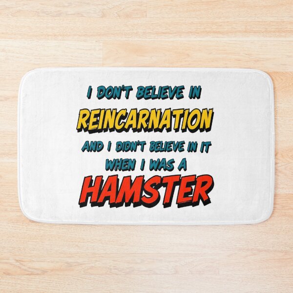 Item preview, Funny quote reincarnation Hamster of Disbelief - Funny and Absurd designed and sold by latelierdechris.