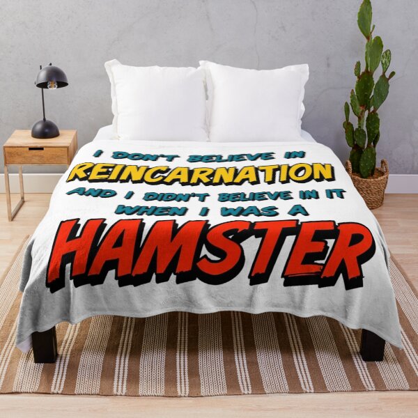 Item preview, Funny quote reincarnation Hamster of Disbelief - Funny and Absurd designed and sold by latelierdechris.